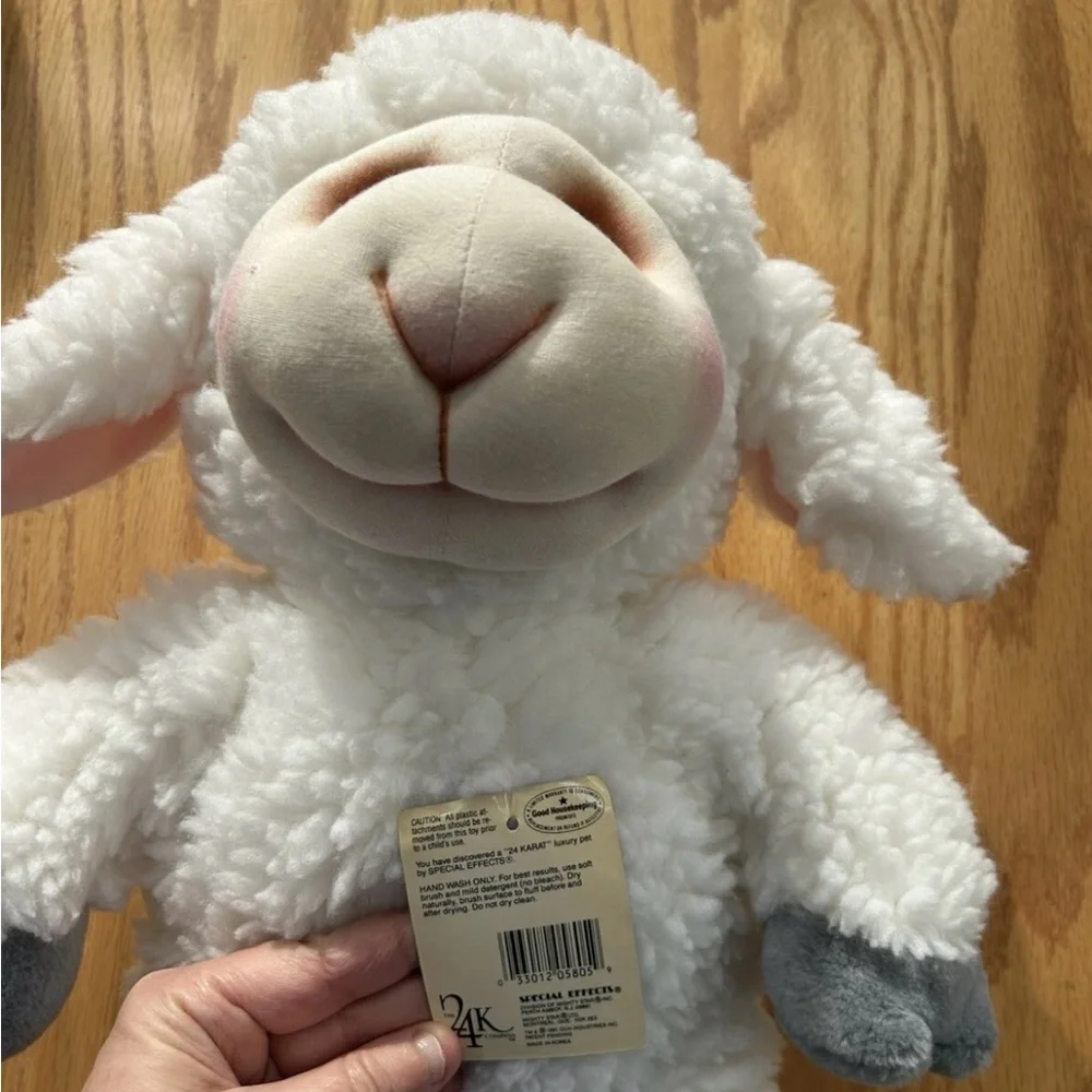 NWT 24k Dumplings 1991 Polar Puff Lamb Plush Sheep Lambington White Fluffy 16”